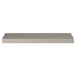 Poignée de meuble Incurvé GoodHome Skej aluminium effet nickel satin gris l.152mm x l.19mm x H. 35mm entraxe 128mm