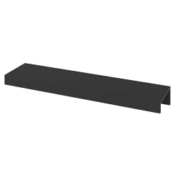 Poignée de meuble Incurvé GoodHome Skej aluminium mat noir l.152mm x l.19mm x H. 35mm entraxe 128mm