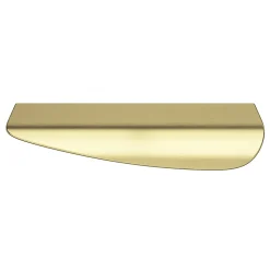 Poignée de meuble Incurvé GoodHome Mehaban effet laiton satin doré l.120mm x l.44mm x H. 13mm entraxe 96mm
