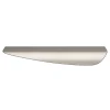Poignée de meuble Incurvé GoodHome Mehaban effet nickel satin gris l.170mm x l.44mm x H. 18mm entraxe 128mm