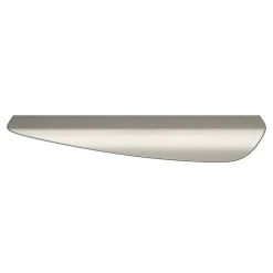 Poignée de meuble Incurvé GoodHome Mehaban effet nickel satin gris l.170mm x l.44mm x H. 18mm entraxe 128mm