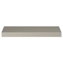 Poignée de meuble Incurvé GoodHome Skej aluminium effet nickel satin gris l.120mm x l.19mm x H. 35mm entraxe 96mm