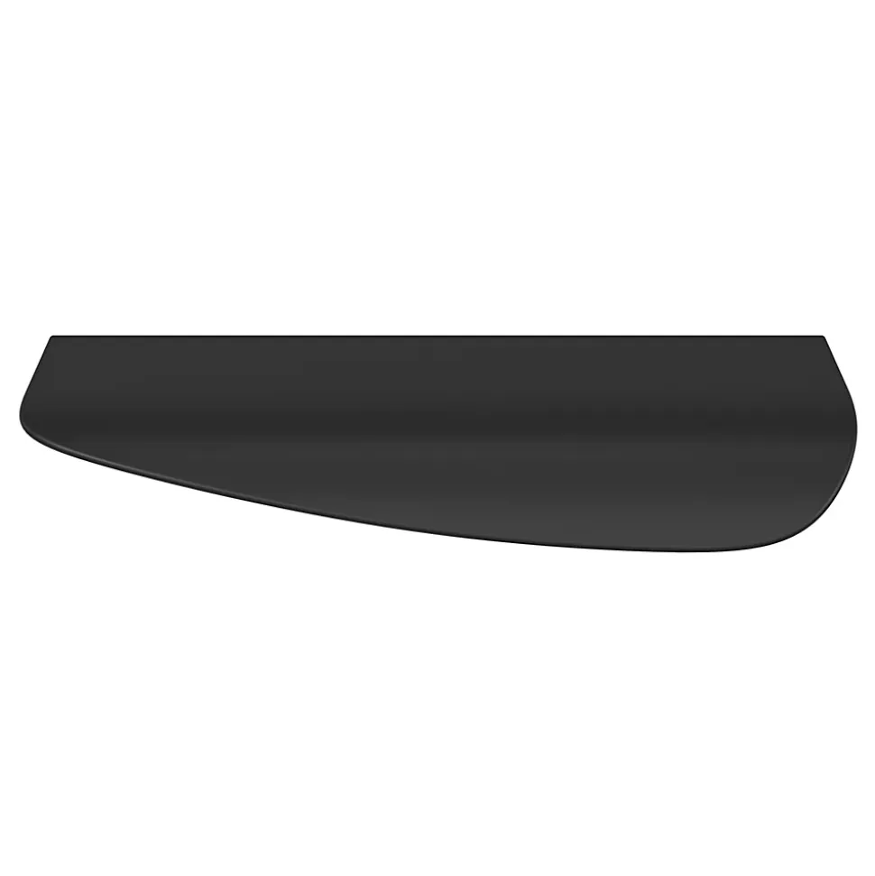 Poignée de meuble Incurvé GoodHome Mehaban mat noir l.120mm x l.44mm x H. 13mm entraxe 96mm
