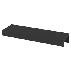 Poignée de meuble Incurvé GoodHome Skej aluminium mat noir l.120mm x l.19mm x H. 35mm entraxe 96mm