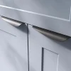 Poignée de meuble Incurvé GoodHome Mehaban mat noir l.170mm x l.44mm x H. 18mm entraxe 128mm