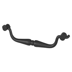 Poignée de meuble nœud GoodHome Kilhog mat noir l.143mm x H. 35mm entraxe 128mm