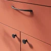Poignée de meuble nœud GoodHome Primel mat noir l.160mm x l.9mm x H. 27mm entraxe 128mm