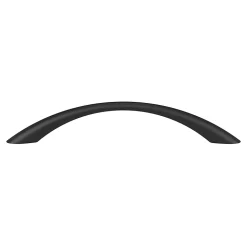 Poignée de meuble nœud GoodHome Primel mat noir l.160mm x l.9mm x H. 27mm entraxe 128mm