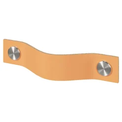 Poignée de meuble nœud GoodHome Hezo marron claire l.12.3cm x h.2.4cm x p.2.1cm