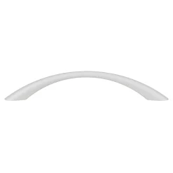 Poignée de meuble nœud GoodHome Primel mat blanc l.160mm x l.9mm x H. 27mm entraxe 128mm