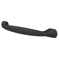Poignée de meuble nœud GoodHome Govlin aluminium mat noir l.164mm x l.20mm x H. 24mm entraxe 128mm