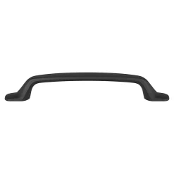 Poignée de meuble nœud GoodHome Govlin aluminium mat noir l.164mm x l.20mm x H. 24mm entraxe 128mm