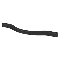 Poignée de meuble nœud GoodHome Prat aluminium mat noir l.162mm x l.10mm x H. 26mm entraxe 128mm