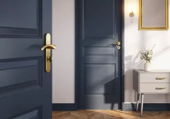 Poignée de meuble nœud GoodHome Ruis effet laiton doré l.148mm x l.20mm x H. 38mm entraxe 128mm