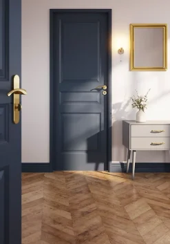Poignée de meuble nœud GoodHome Ruis effet laiton doré l.148mm x l.20mm x H. 38mm entraxe 128mm