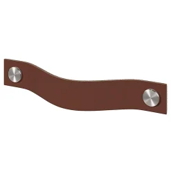 Poignée de meuble nœud GoodHome Hezo marron foncé l.15.3cm x h.2.4cm x p.2.5cm