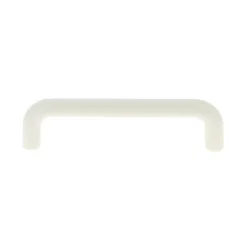 Poignée de meuble nœud Plastic Plastique mat blanc l.106mm x H. 10mm entraxe 96mm