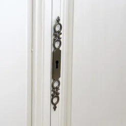 Poignée de meuble Rohan effet laiton satin doré l.141mm x H. 16mm entraxe 128mm