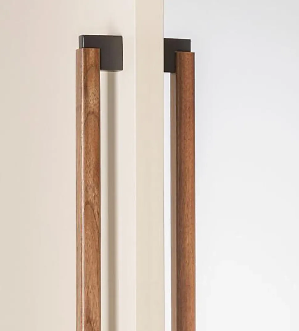 Poignée DUO BIG pour portes-L 536 C 480 mm / noyer ( doble face )
