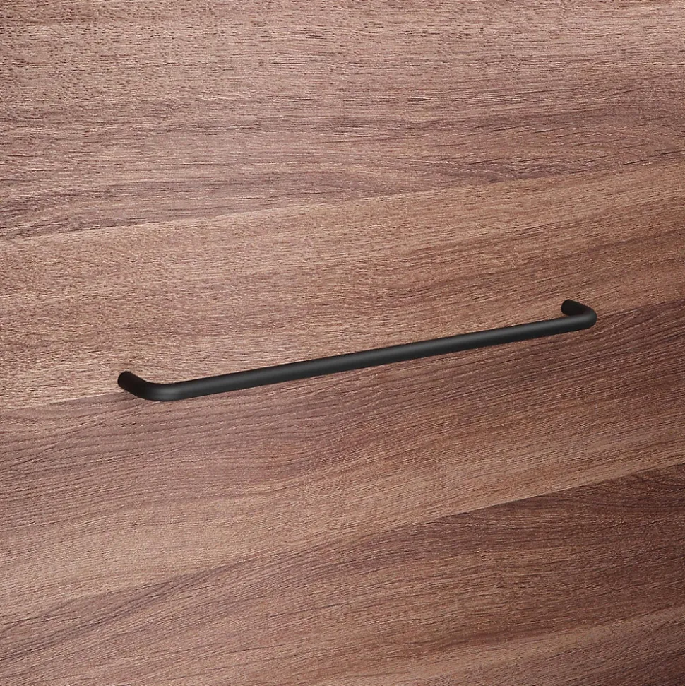 Poignée pour meubles en Acier inox Entraxe 320 Vernis noir mat