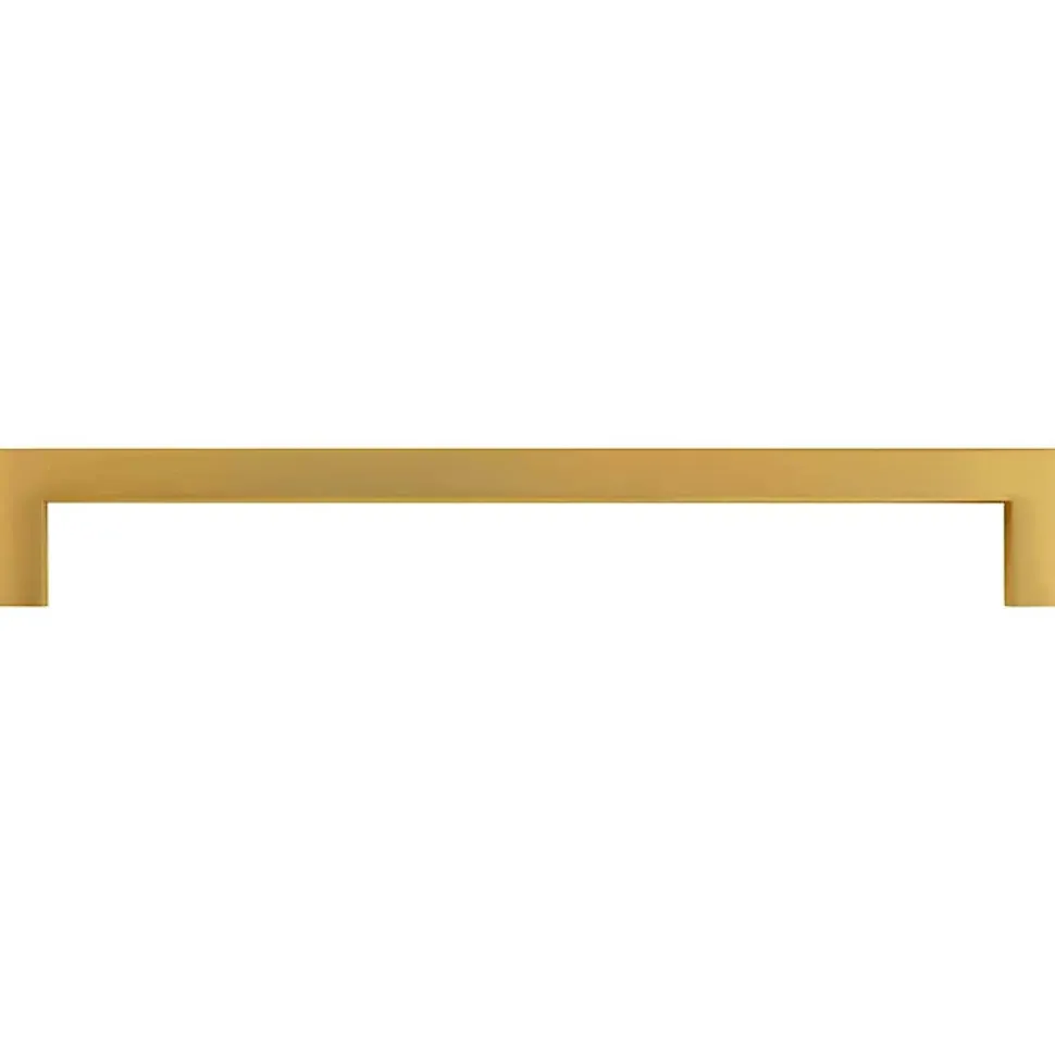 Poignées d armoire 5 pcs doré 224 mm acier inoxydable