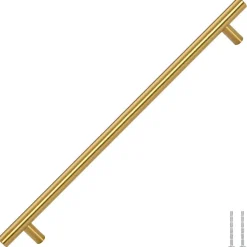 Poignées d armoire 5 pcs doré 320 mm acier inoxydable
