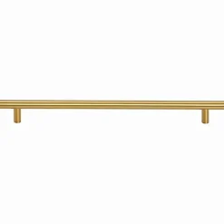 Poignées d armoire 5 pcs doré 320 mm acier inoxydable