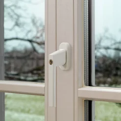 Poingée de fenêtre à clé blanche Abus