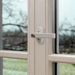 Poingée de fenêtre à clé blanche Abus