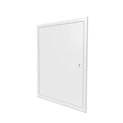 Porte Affleurante pour bac d'encastrement BTT2 - 2x13 modules ATOLE - Blanc - H. hors-tout 711 mm