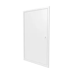 Porte Affleurante pour bac d'encastrement BTT4 - 2x13 modules ATOLE - Blanc - H. hors-tout 946 mm