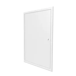 Porte Affleurante pour bac d'encastrement BTT3 - 2x13 modules ATOLE - Blanc - H. hors-tout 830 mm