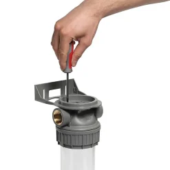 Porte filtres à eau simple 9' 3/4 3P ECOSOFT filtration sous évier connexion 1'