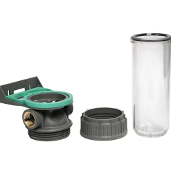 Porte filtres à eau simple 9' 3/4 3P ECOSOFT filtration sous évier connexion 1'