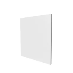 Porte Saillie pour bac d'encastrement BTT1 - 2x13 modules ATOLE - Blanc - H. hors-tout 605 mm