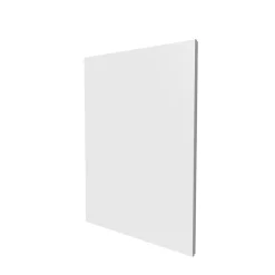 Porte Saillie pour bac d'encastrement BTT2 - 2x13 modules ATOLE - Blanc - H. hors-tout 740 mm