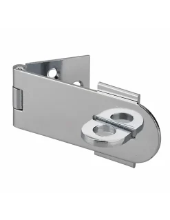 Porte-cadenas à recouvrement, laiton chromé, fermeture de coffres et portes - THIRARD