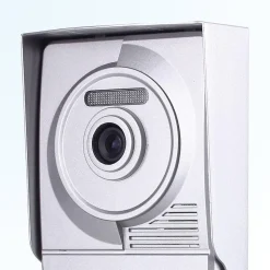 Portier interphone vidéo classic 4 fils - 4 appartements - 4 écrans blancs 7" - avec mémoire photos