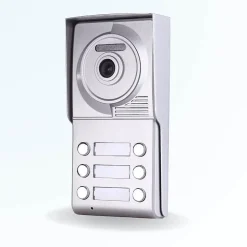 Portier interphone vidéo neo 2 fils - 6 appartements - 6 écrans noirs