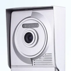 Portier interphone vidéo neo 2 fils - 6 appartements - 6 écrans noirs