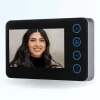 Portier interphone vidéo neo 2 fils - 2 appartements - 2 écrans noirs