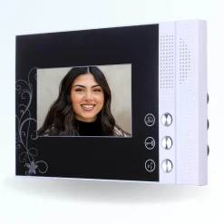 Portier interphone vidéo pili 4 fils - 2 écrans noirs