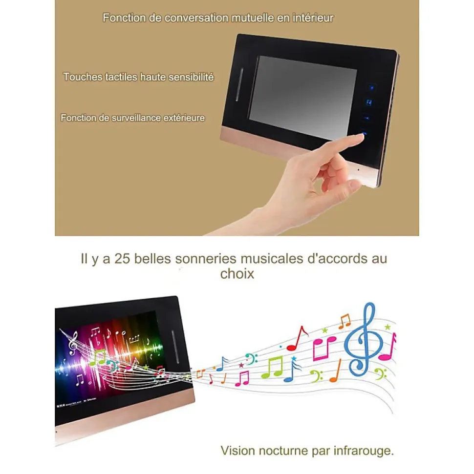 Portier vidéo couleur antivandale