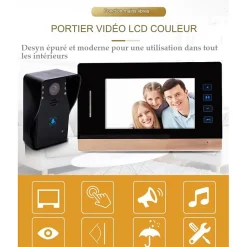 Portier vidéo couleur antivandale
