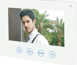 Portier Vidéo filaire connecté Wifi avec Ecran tactile 7p, 2 fils, Contrôle vocal