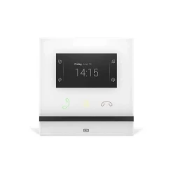 Poste Vidéo Indoor Compact Blanc Avec écran Couleur