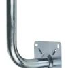 Poteau d'antenne avec base - Forme L, ø40 mm, décalage de 18 cm