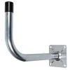 Poteau d'antenne avec base - Forme L, ø50 mm, décalage de 48 cm