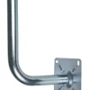 Poteau d'antenne avec base - Forme L, ø40 mm, décalage de 25 cm