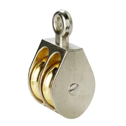 Poulie fixe 2 galets Diall ø3 cm Alliage de zinc